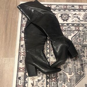 Nine West Black Over the Knee Boots